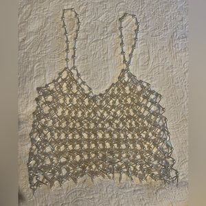 Aisha Pearl Overlay Tank